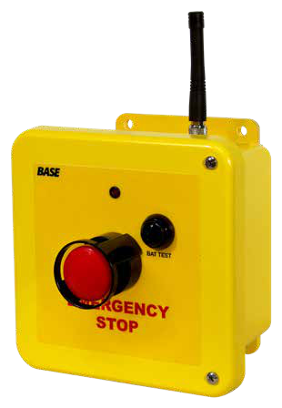 Paro de emergencia fijo inalámbrico BASE para instalaciones